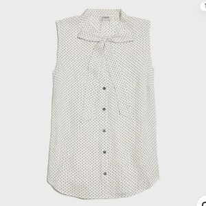 J.Crew Factory Tie Neck Top
